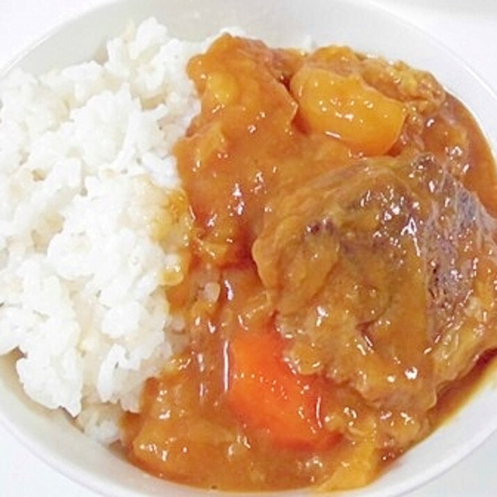 圧力鍋で　☆　牛肉ごろりんカレー